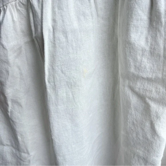 ADYSON PARKER Cream Sleeveless Sundress Hi Low Maxi Linen Dress - Picture 7 of 9